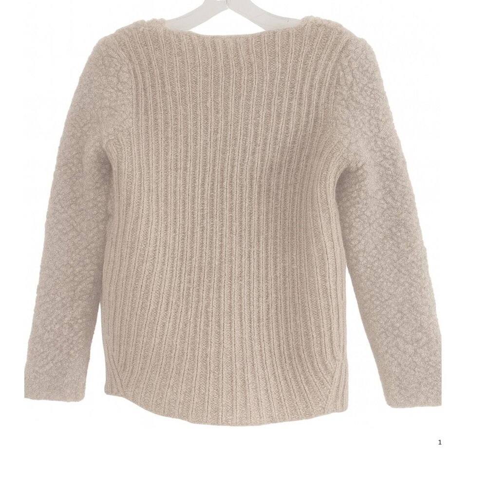 ZARA Girls Popcorn Knit Sweater Beige | Size 9–10 (140 cm) | Cozy Winter - Picture 3 of 4